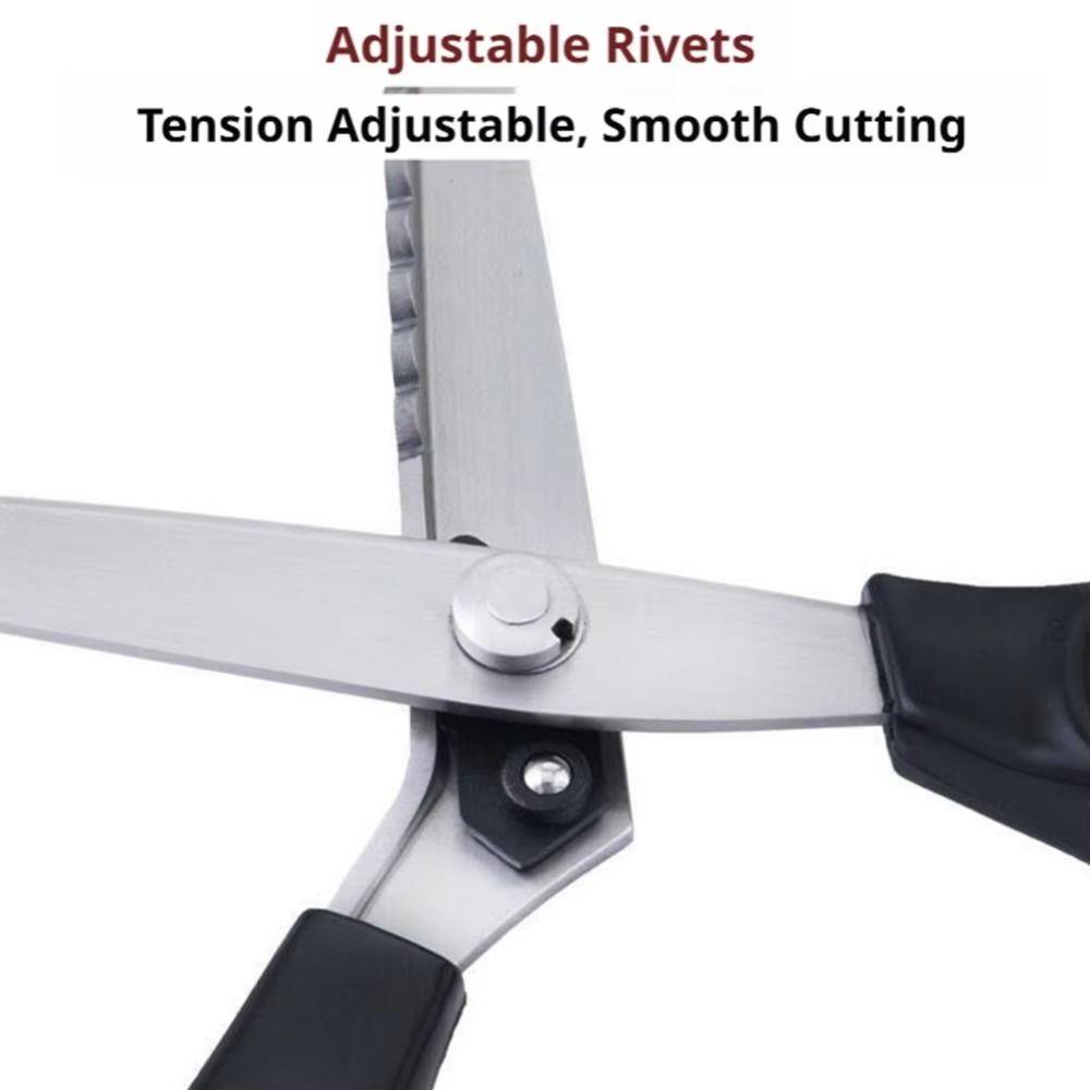 Serrated Edge Zig Zag Scissors Stainless Steel Sewing Shears Pinking Shears Fabric Cutting