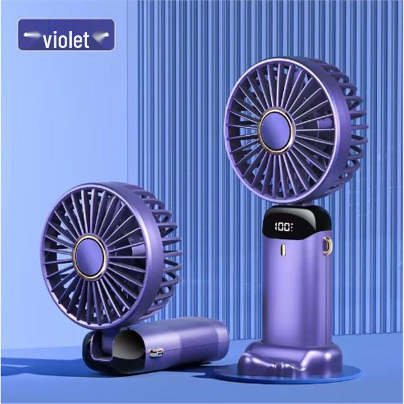 

USB Rechargeable Handheld Neck-Hanging Mini Fan with Aroma Diffuser – Foldable, Portable, Quiet, Strong Wind, Long Battery Life. 188*90*46.5 mm Фіолетовий