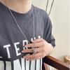 Cold Wind Woven Bucket Basket Pendant Necklace Retro Hip Hop Style Versatile Handbag Zircon Cross Accessories