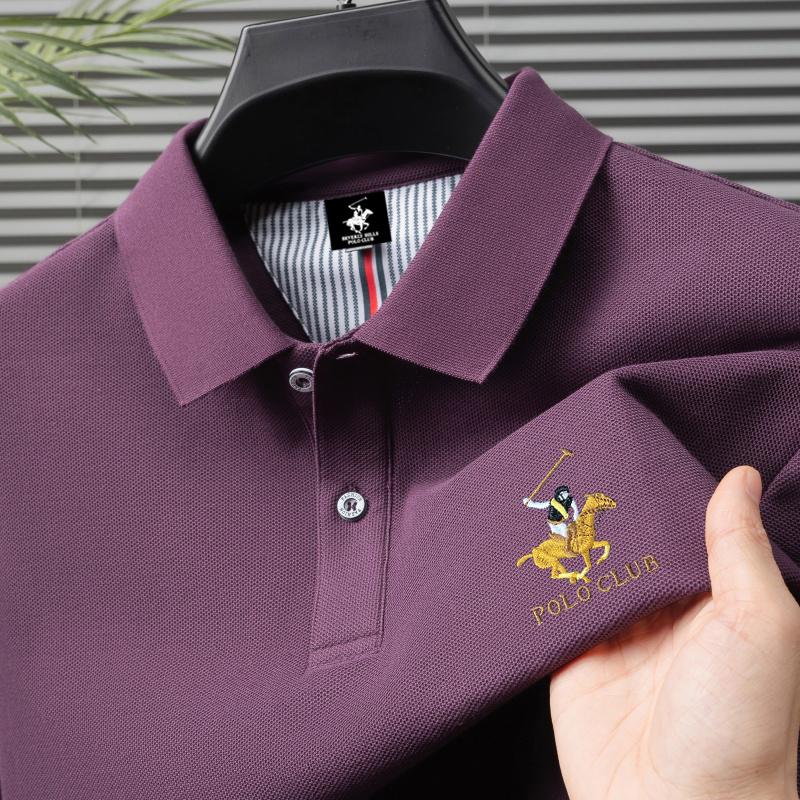 

POLO CLUB 2025 Summer Men s Large Size Lapel Business Casual Polo Shirt Brand Embroidery Polo Shirt XXL