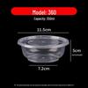 Round Disposable Plastic Bowl with Lid for Fresh-Keeping