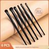 Set di 6 Pennelli per Trucco Occhi Professionali Morbidi Contouring Ombretto Eyeliner Pennello Sopracciglia Strumento di Bellezza Viso per Donne