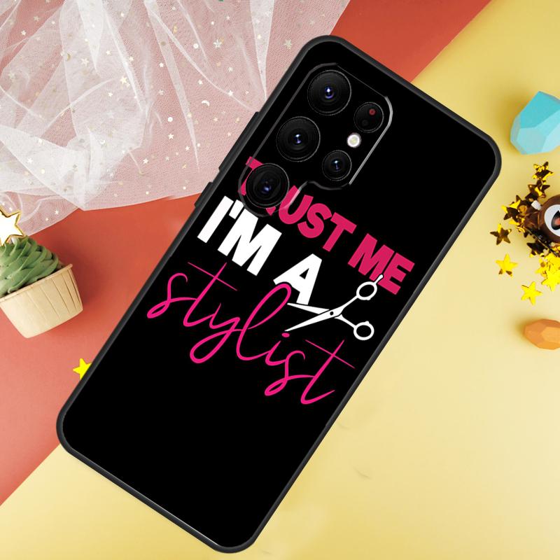 

Hairdresser Barber Scissors Phone Case For Samsung Galaxy S26 S25 S24 S21 S20 S22 S23 Ultra S10 Plus S25 FE Cover Coque Galaxy S22Ultra