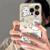 Love Heart Puppy iPhone 17 Pro Max Case, Soft Transparent Cute Design for Women