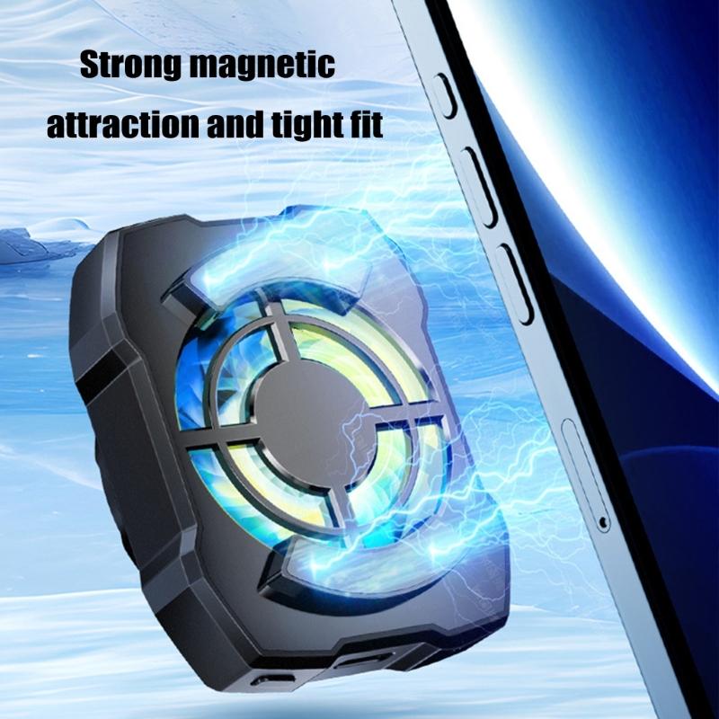 Cooling Fan Low Noise Heatsink for 15 14 13 Lightweight Magnetic Cooling Fan with Light 3 Speed Adjustable