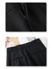 Women's 2025 Gray High-Waisted Wide-Leg Dress Pants - Spring/Autumn Casual and Drapey
