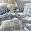 Bed Sheets Set Plaid Style Duvet Cover Pillowcase with Bedsheets Home Bed Linen Sets Skin-friendly Bedclothes