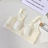 Seamless Wireless Summer Bra with Bunny Ear Cups for Small Busts – Minimizes Cup Gaps and Side-Boob