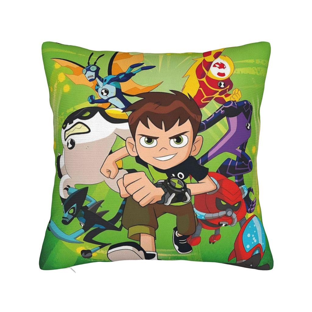 Ben 10 Anime Pillow Covers Merch Printing Cushion Cover Decorations Throw Pillow Case Cover Sofa Multiple Sizes