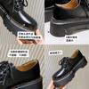 Thick-soled small leather shoes women's spring velvet black Martin boots women's shoes spring and summer college style