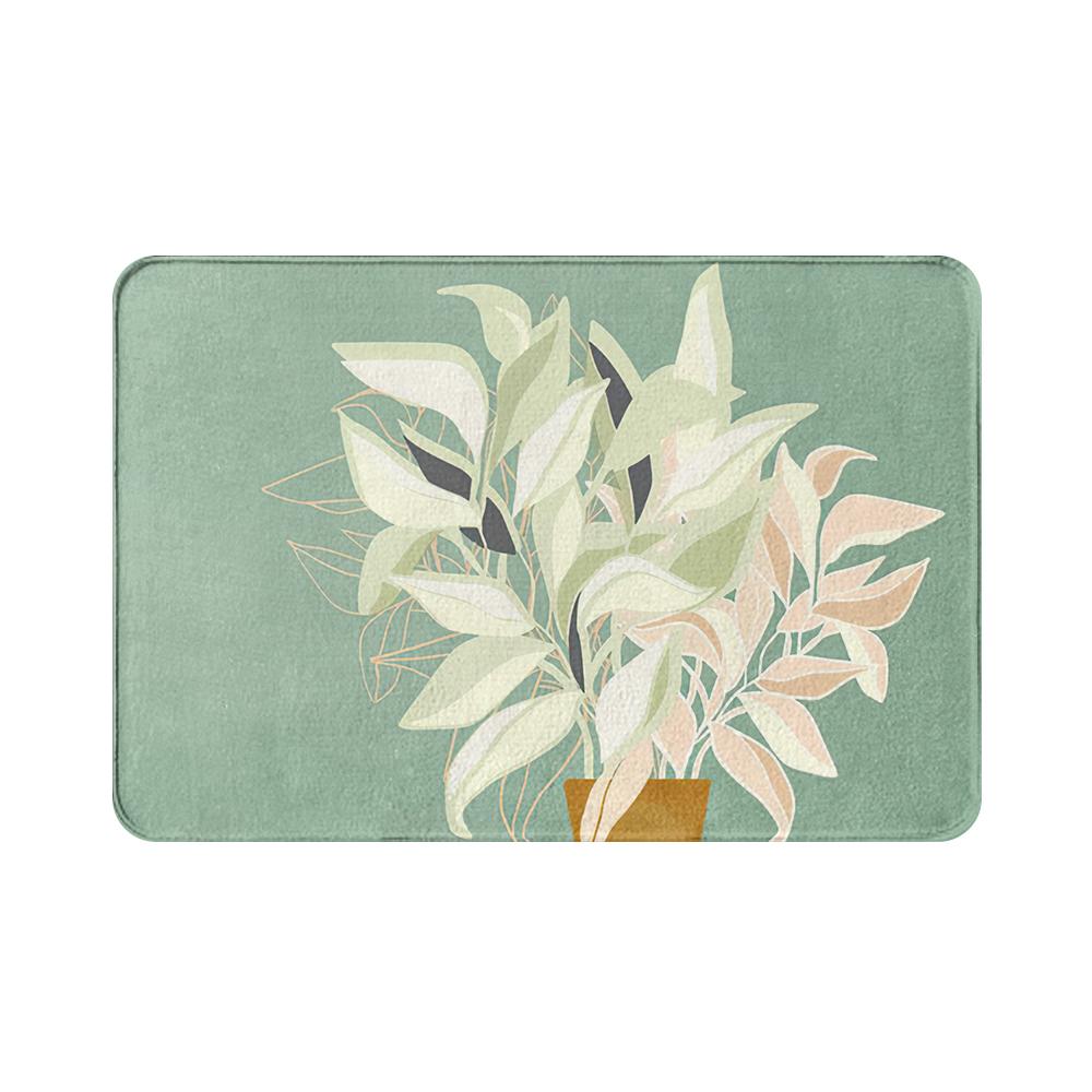 Květina rostlina krajina vzor protiskluzový semišový koberec podložka pod dveře podložka pod dveře venkovní kuchyně obývací pokoj podlahová podložka koberec