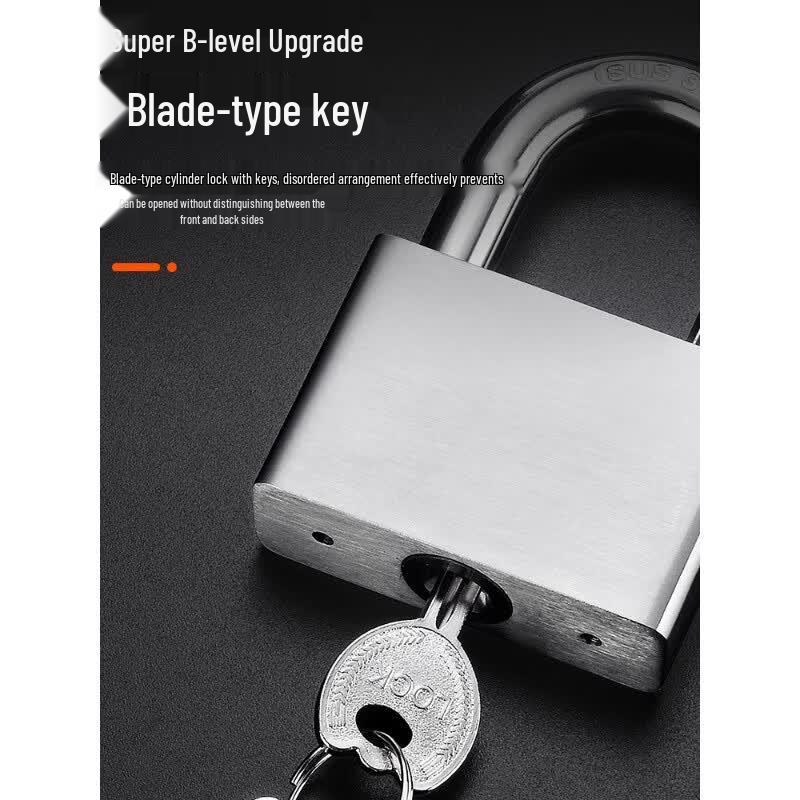OIMG 304 Stainless Steel Waterproof Anti-Pry Padlock