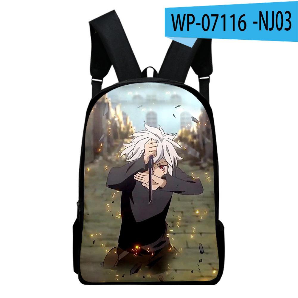 Classic Novelty Cool Danmachi Notebook Backpacks pupil School Bags 3D Print Oxford Waterproof Boys/Girls Laptop Backpacks
