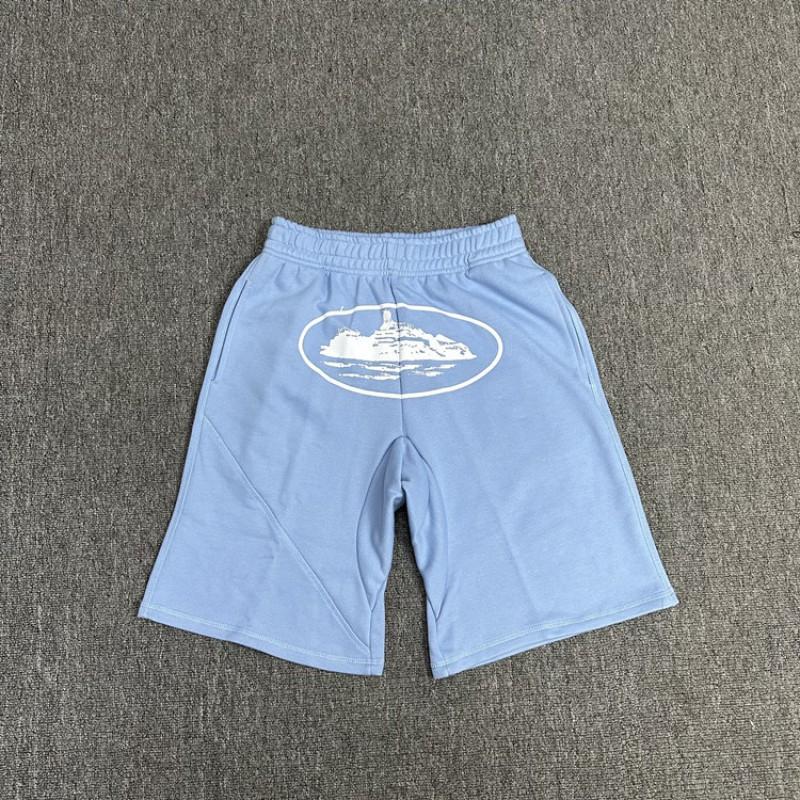 Cort Short Devil Island Print Shorts Mens Hip Hop Skate Casual Sweatpants Trendy Streetwear