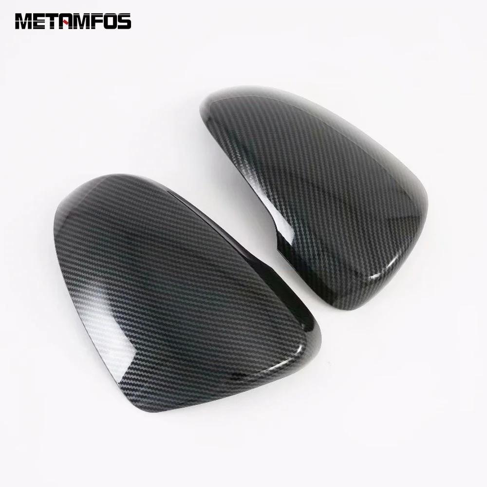 Rear View Mirror Cover Trim For Hyundai Tucson 2015 2016 2017 2018   Carbon Fiber Side Door Mirror Protector Accessories
