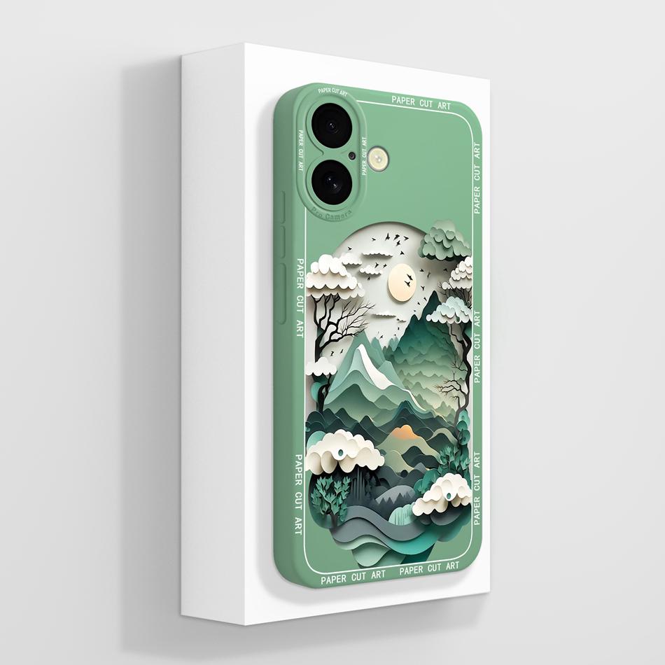Cute Panda Case For iPhone 16 /16Plus/16Pro/16ProMax iPhone16+ Back Cover Sof Liquid Silicone Full Protection Bumper Funda Coque