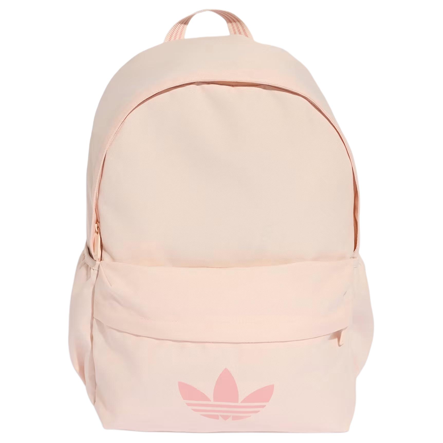 Adidas Originals Adicolor Classics 21.1L Iconic Trefoil Print Polyester Backpack Women Backpack Pink KQ6386 Pink