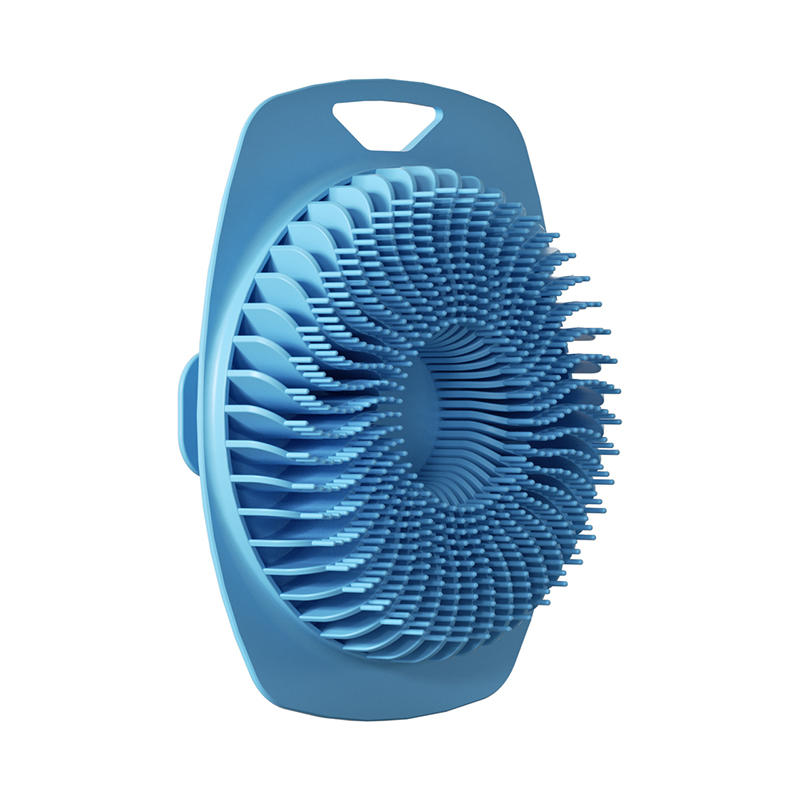 Silicone Body Scrubber Bath Wash Brush Exfoliating Body Brush Shower Face Scrubber Handle Wet & Dry Brushing for Man Women