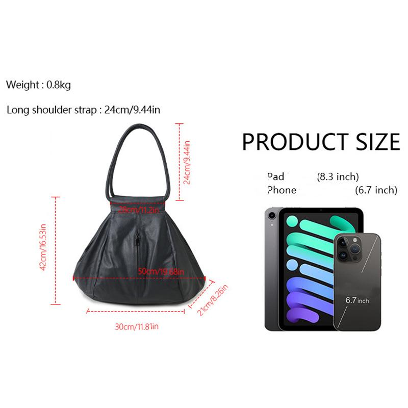Weiche echtes Leder Frauen Handtasche große Kapazität Umhängetasche Designer Marke Unterarm Achseltaschen Damen Casual Tote