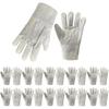[Kranis] Leather Work Gloves, 10 Pairs Set, [AB Grade High-Quality Cowhide], Non-Slip, Electric Welding, Durable Leather Gloves, Construction Site, Ag