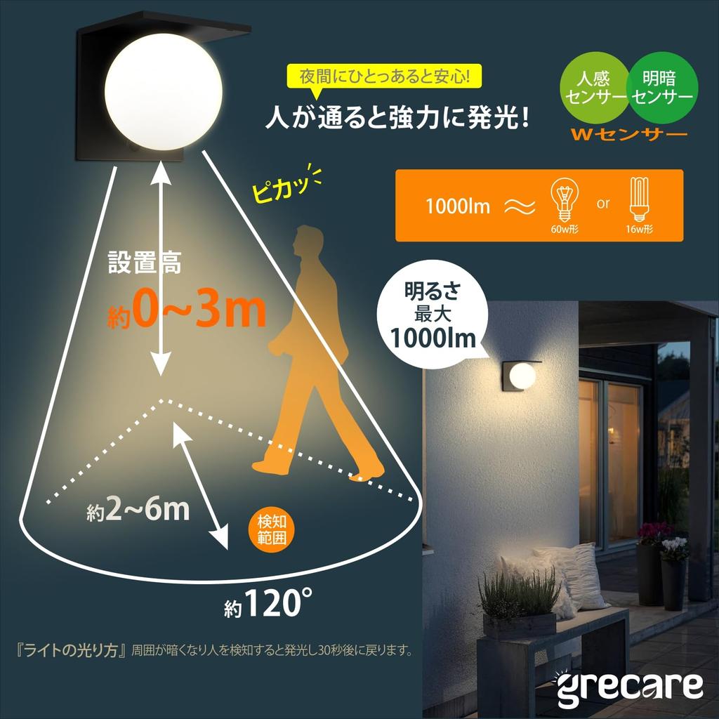 Solar Motion Daylight 4 Lighting Automatic Security Night Entrance Garden Wall Parking Cute Light, Entrance, Sensor, Outdoor, Waterproof, 1000lm,