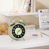 Metal Construction Vintage Silent Alarm Clock Round Pointers Luminous Alarm Clock  Student Use