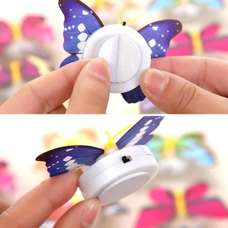 Stickable Diy LED House Decorative Wall Lights Ranpo Hot Butterfly Night Light Creative Funny Colorful Glowing Butterfly Light