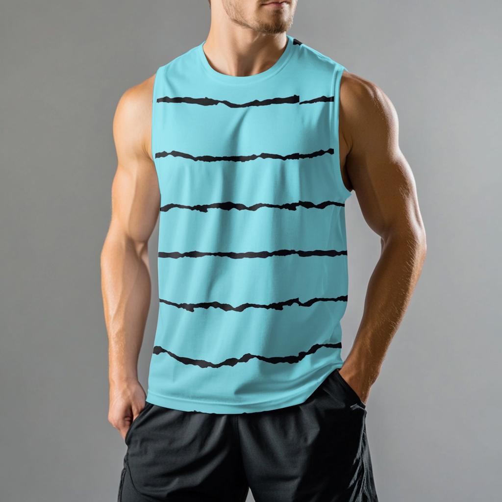 Men's Fashion Printed Sports Casual Sleeveless Vest