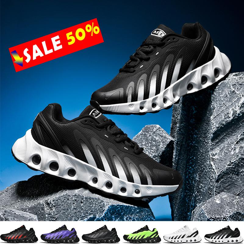 Big Size 46 Air Cushion Running Shoes for Man and Women Marathon Training Shock Absorption Midsole Sports Sneakers Road Running