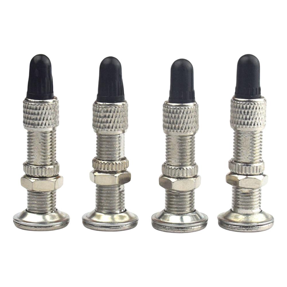 4Pcs Bicycle Tubeless Valve Zinc Alloy Bike  Valve Mountain Bike  Valve Core Cycling Replacement Parts