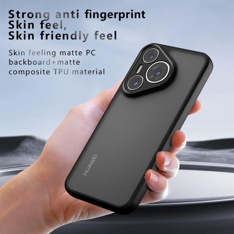 Airbag Super Protection Soft TPU+PC Clear Matte Back Cover For Huawei Pura 70 Ultra Pro Plus Pura70 Pro Ultra Phone Case
