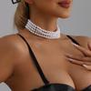 Accessories Ins High-end Baroque Multi-row Imitation Pearl Neck Chain Collarbone Chain Light Luxury Fashion Necklace
