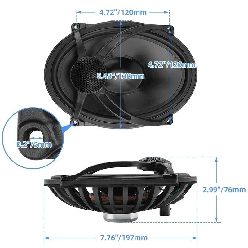 Аксесуари для мотоциклів 5"x7" Динаміки на кришки кофрів Для Harley Touring Road King Street Electra Glide FLHR FLHX FLHT CVO 94-23