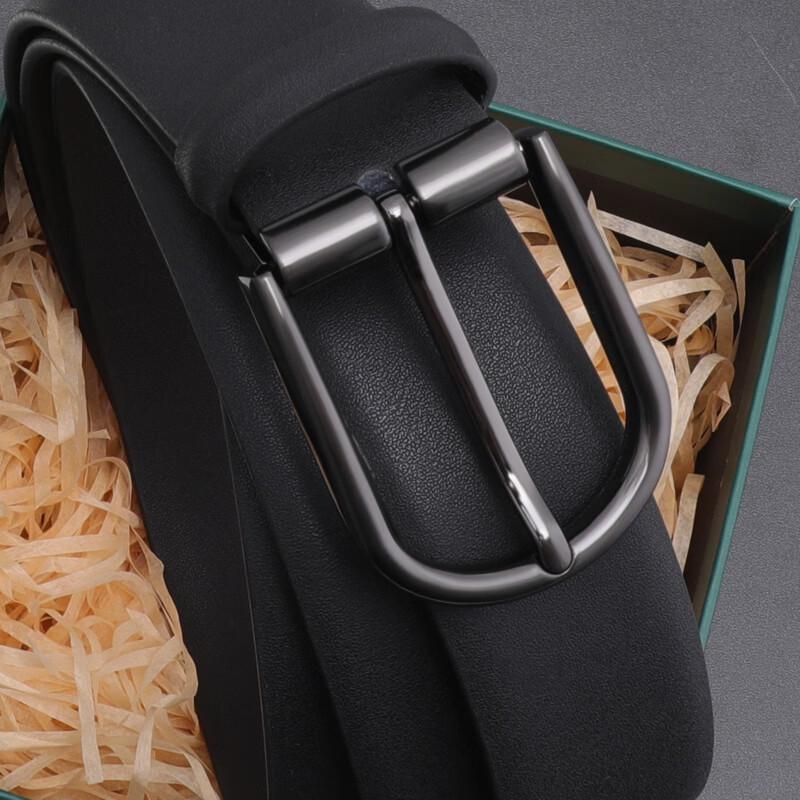 Men s Genuine Leather Pin Buckle Belt 120cm