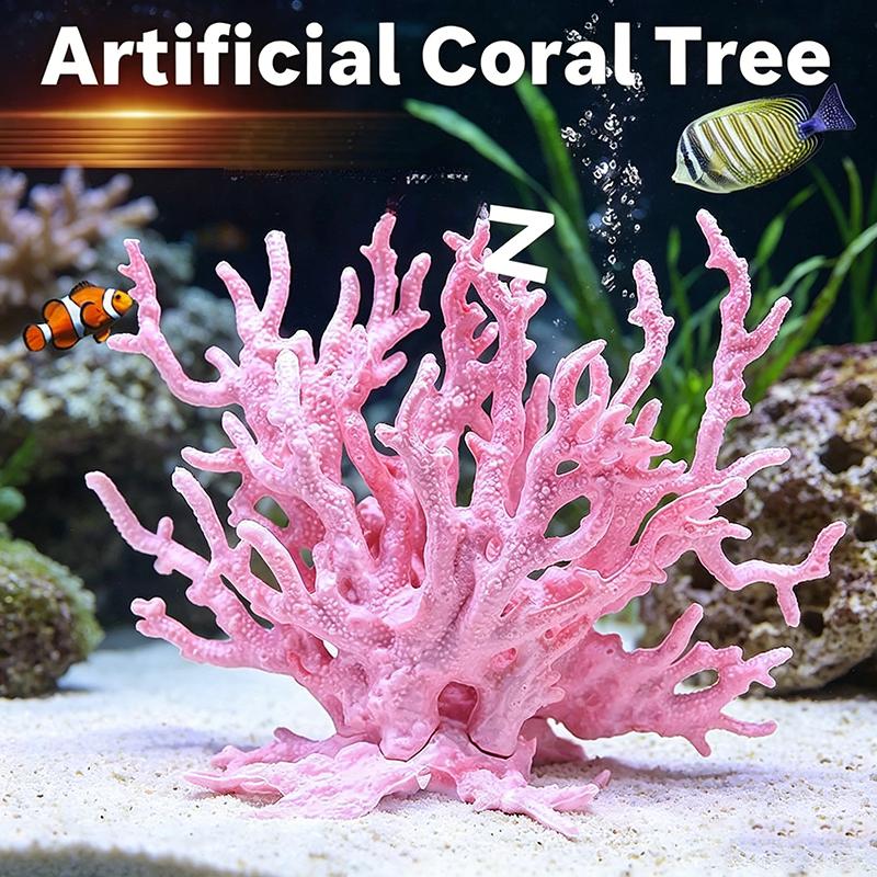 Fake Coral Aquarium Decoration for Aquarium Coral Water Plant Resin Fish Tank Aquascape Simulation ZSP06
