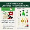 DIY Christmas Button Ornament Making Set Christmas Buttons for Crafts Button Christmas Ornament Kits for Xmas Tree Hanging Decor