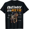 Vintage Anatomy Of A Rottweiler Dog Funny Rottie Pet Lover Dog Gift T-Shirt
