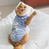 New Spring and Summer Thin Cat Clothes, Fungus Lace Flying Sleeve Vest, Kittens, Puppies, Hairless Cats, Pet Clothes