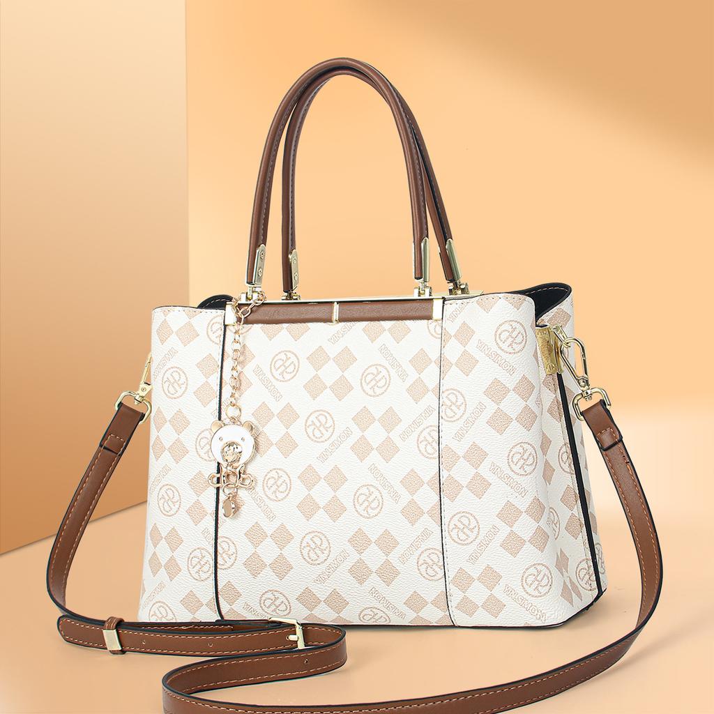 Tote Bag 2025 New Versatile Single Shoulder Oblique Span Portable Women's Bag Large Capacity Mother Bag Women