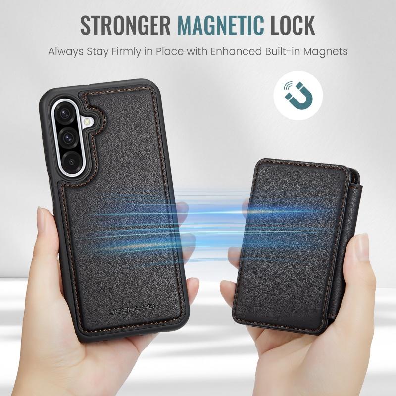 Magnetic 2 in 1 Detachable Wallet Case For Samsung Galaxy A56 A55 A54 A53 A52 A36 A35 A33 5G Luxury Leather Card Slots Cover