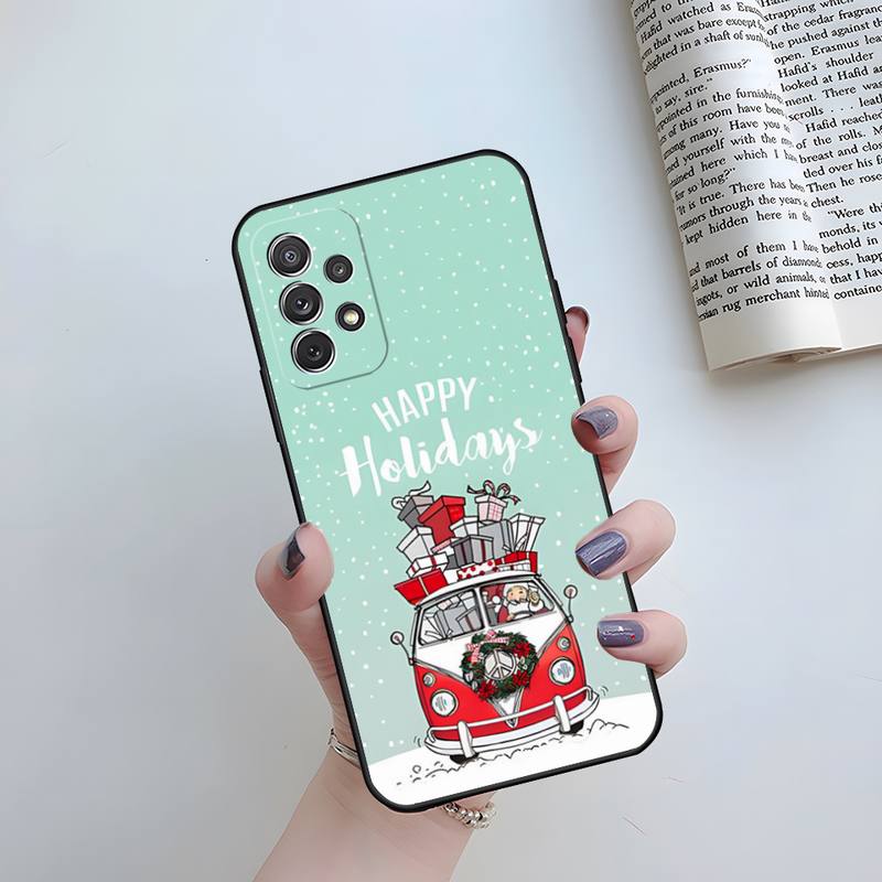 Christmas Gift Santa Claus Phone Case Funda For Samsung S20 Lite S22 S30 Ultra S21 Fe S9 S10 E Plus Shockproof Back Cover