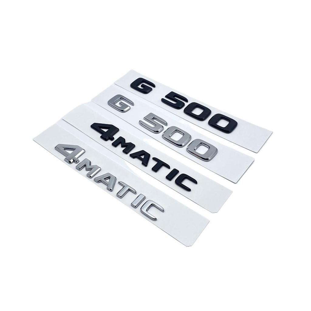 ALMVIS 3D Flat Font Letters G350 G500 G350d G55 V8 Fit For KOMPRESSOR Emblem