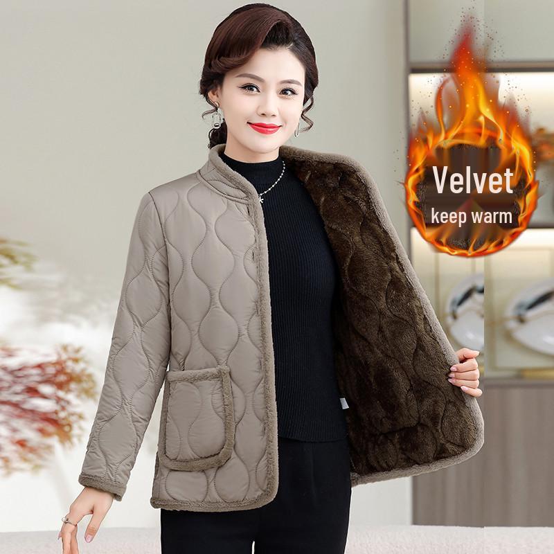 2025 Women's Winter Cotton Jacket: Stylish & Lightweight Outerwear for Middle-Aged and Elderly Mothers
