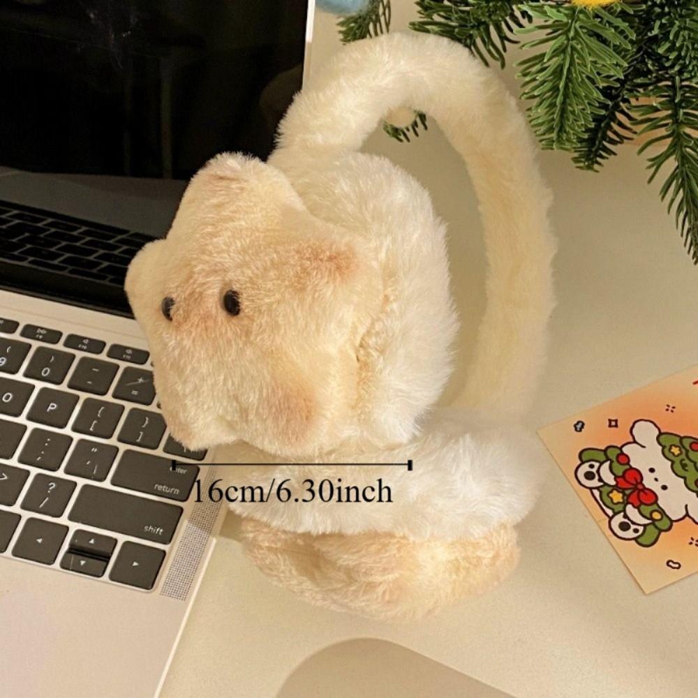 Cat Shaped Plush Ear Cover Cute Star Design Cat Earmuffs Ear Protection Accessories Student