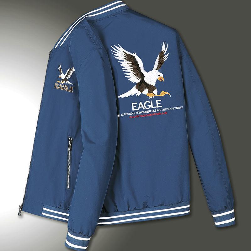 Men's Jacket Spring and Autumn Youth Large Size Versatile Handsome Thin Jacket Casual Trend Autumn
