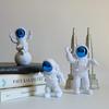 3 Pcs Astronaut Figurine Home Decor Astronaut Statue Study Office Desk Decor Showpiece Gift Decoration Accessories Outer Space PVC Sculpture