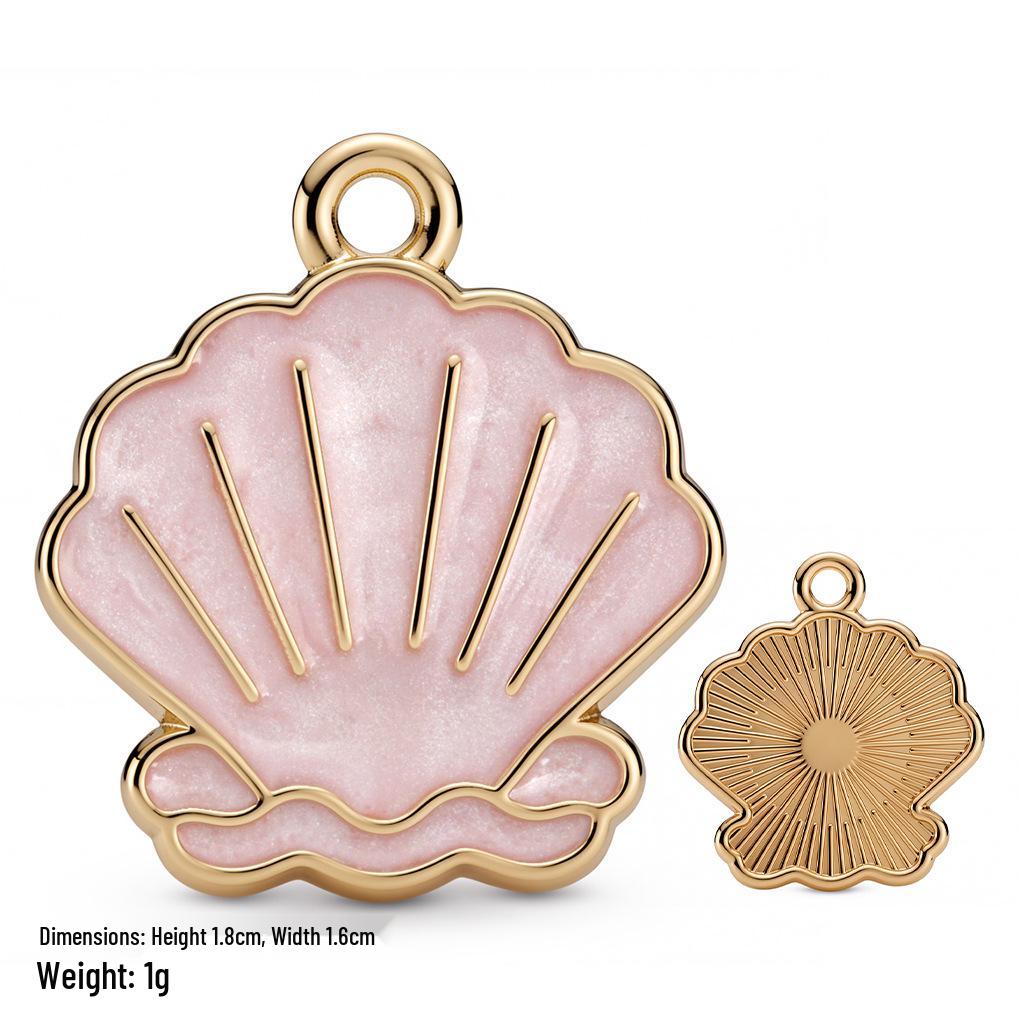 Colorful Alloy Ocean Charm Pendant for DIY Bracelets & Keychains