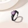 Skull ring for women, vintage zircon jewelry, fashion personality punk jewelry