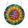 Stained Glass Suncatcher, Acrylic Puzzle Hanging Decoration, 7.48 Inch Round DIY Kit for Adults, Relaxing Craft Gift for Women Moms Puzzle Lovers