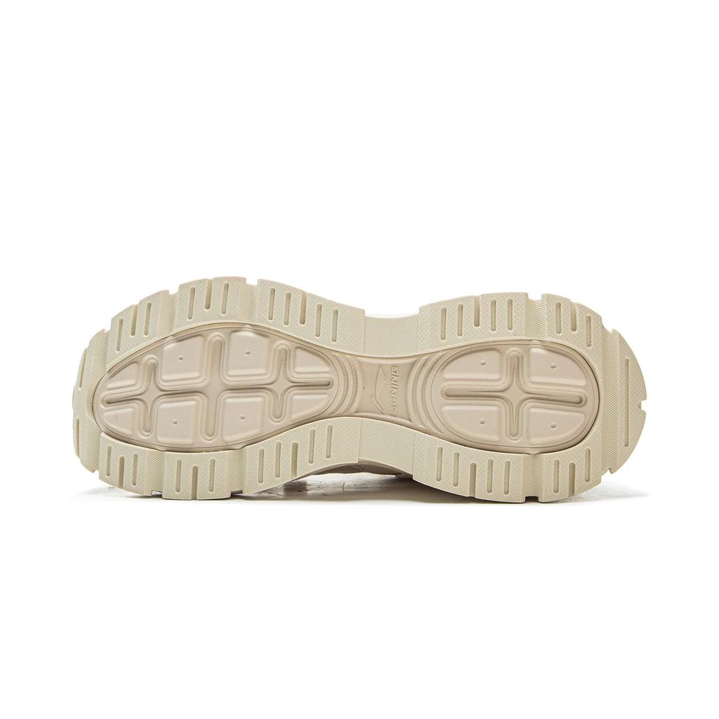 Li Ning Synthetic Leather TPU Reflective Classic Fashion Breathable Low-Top Casual Shoes Women sneakers AGCV474-2